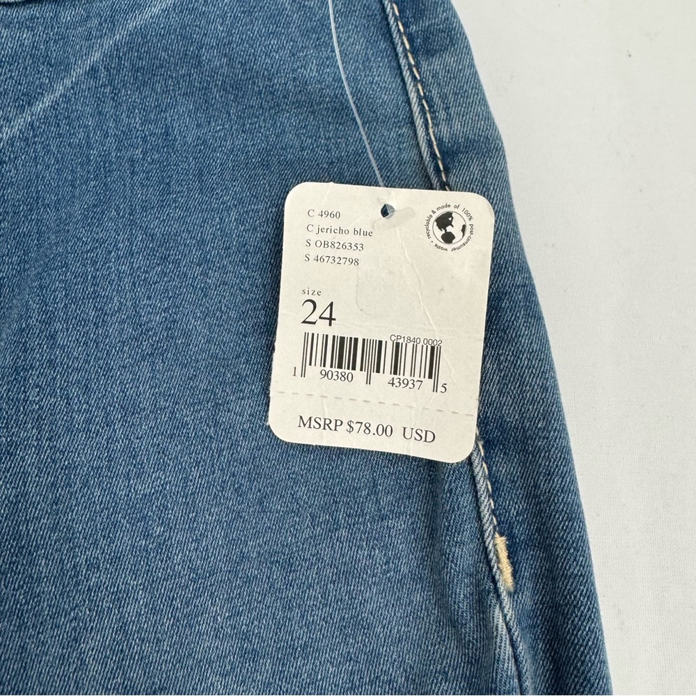 NWT We The Free People Jeans Womens Size  24 Just Float On Flare Raw Hem Hippie - Picture 5 of 12